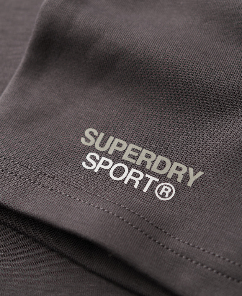 Sport Tech Logo Tapered Shorts | Dark Slate Grey
