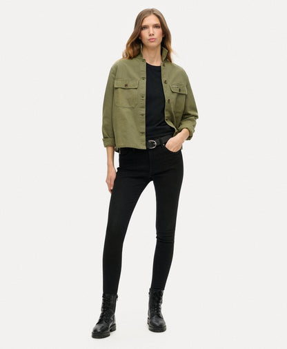 St Tropez Military Shirt | Wild Khaki