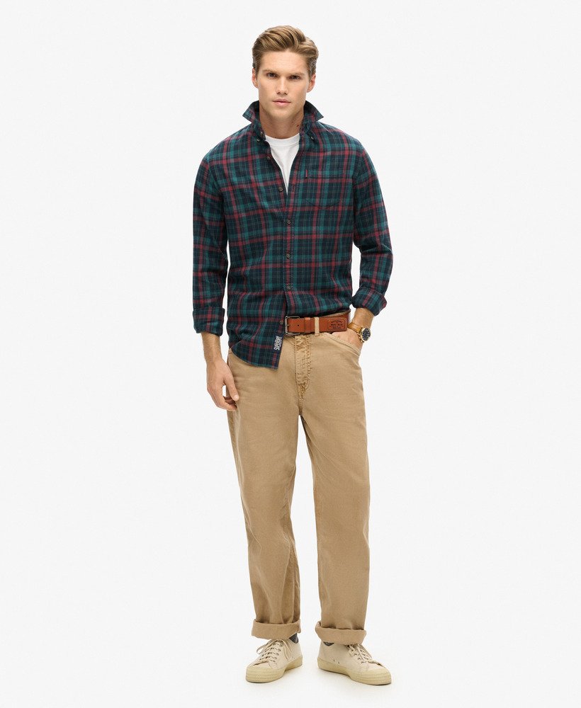 Organic Cotton Vintage Check Shirt | Montauk Check Navy