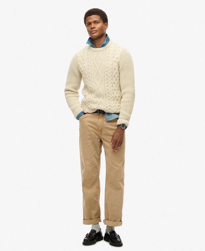 Jacob Cable Jumper | Ecru