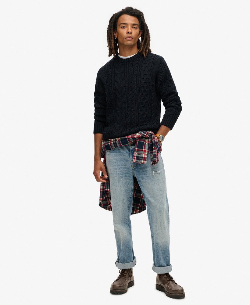 Jacob Cable Jumper | Eclipse Navy