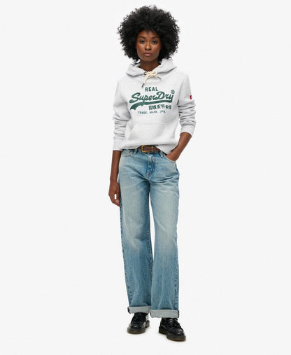 Embroidered Vintage Logo Graphic Hoodie | Ice Marle