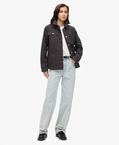 Embroidered Chore Jacket | Blackboard