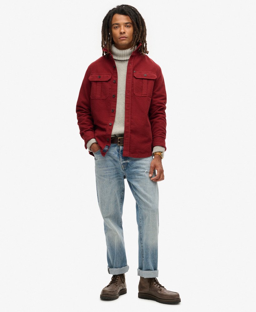 Merchant Overshirt | Wine Red