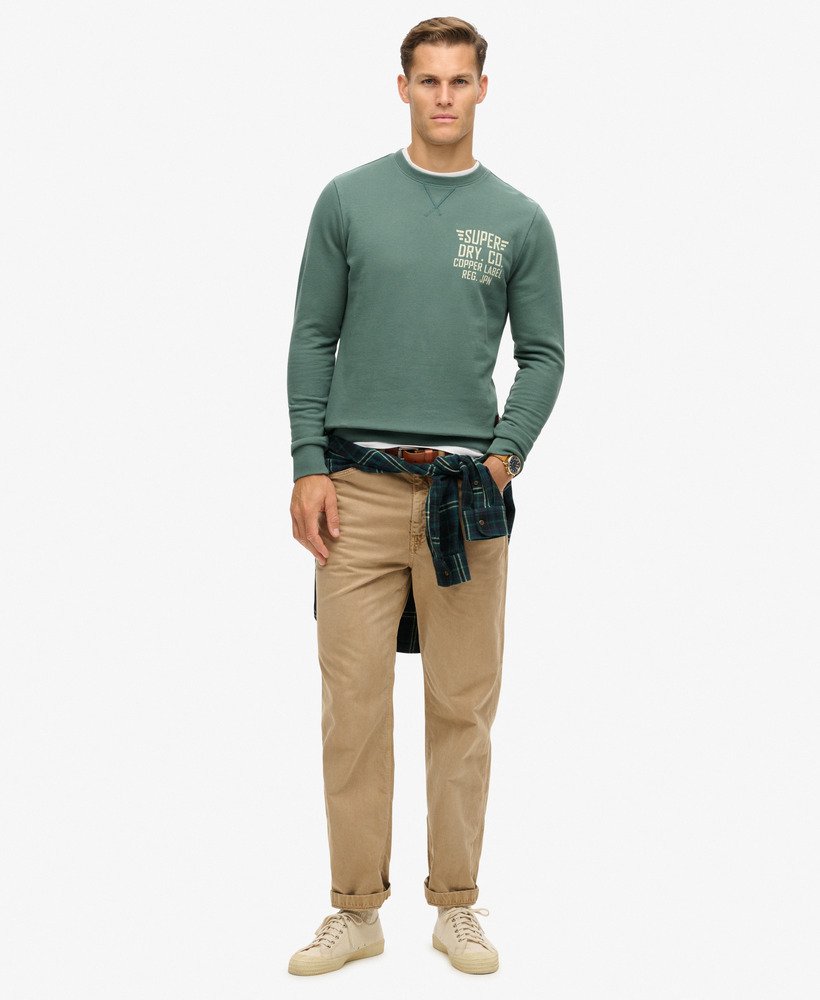 Copper Label Graphic Crew | Drius Green
