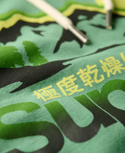 Core Logo Great Outdoors Graphic Hoodie | Winter Mint Marle