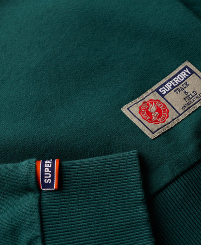 Athletic Printed Sweatshirt | Dark Pine Green