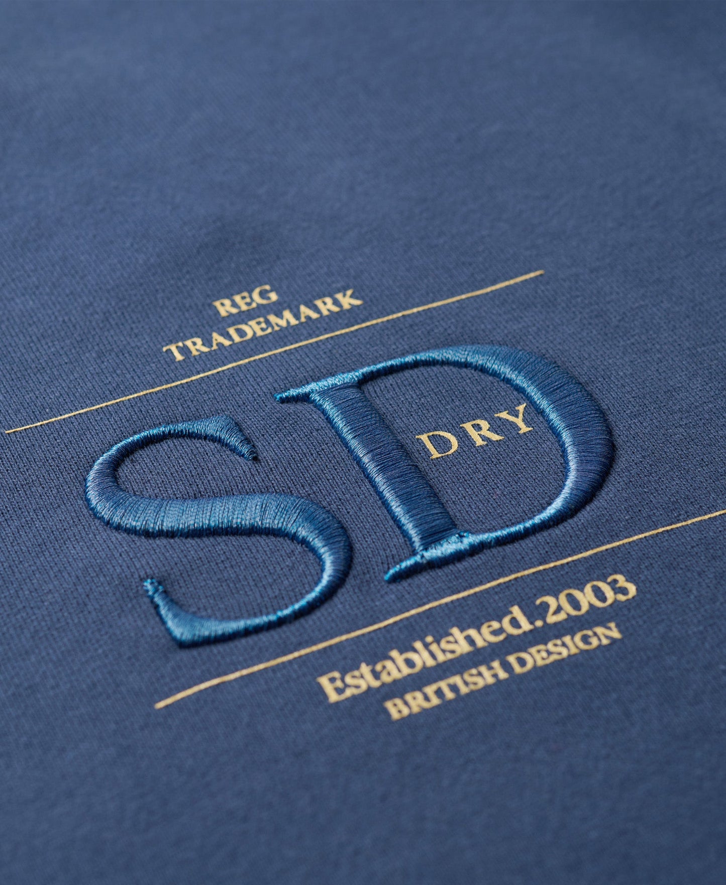 Luxe Metallic Logo Loose Sweat | Sargasso Sea Blue