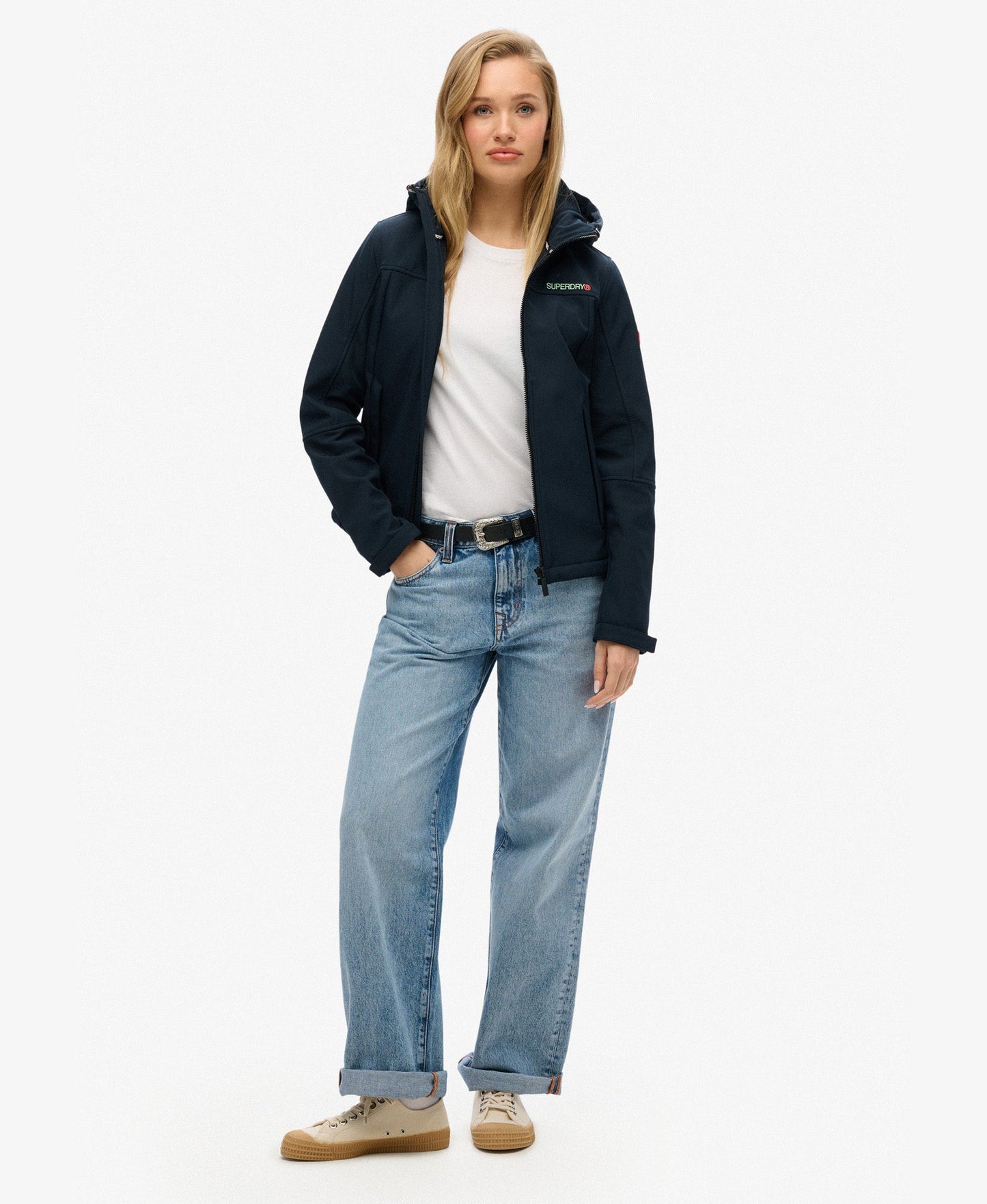 Hooded Classic Trekker Slim Fit Jacket | Eclipse Navy