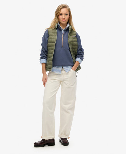 Fuji Lite Padded Slim Fit Gilet | Dusty Olive Green
