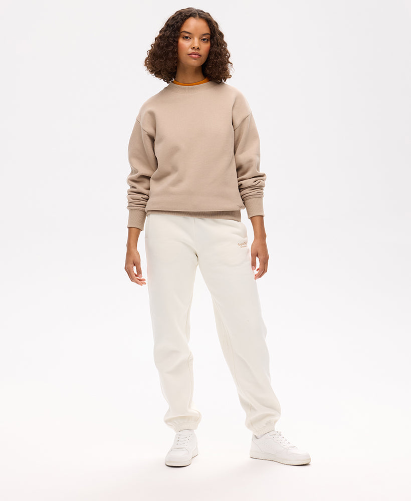 Essential Logo Crew Sweat | Cobblestone Grey