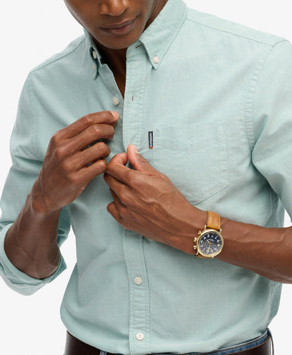 Essentials Oxford Shirt | Peppermint Chambray Oxford
