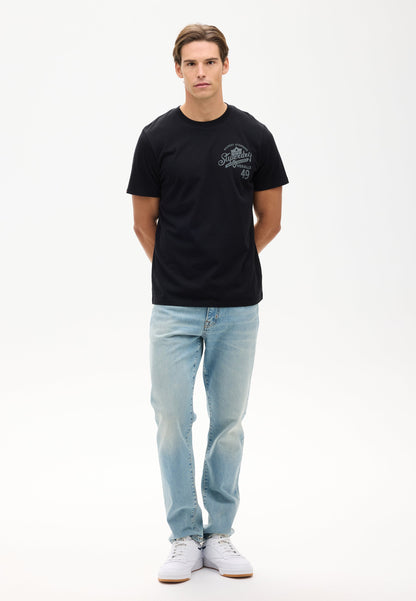 Vintage Workwear Graphic Tee | Black