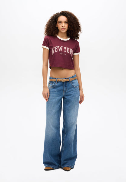 Athletic Essentials Ringer Slim Fit Tee | Port Red