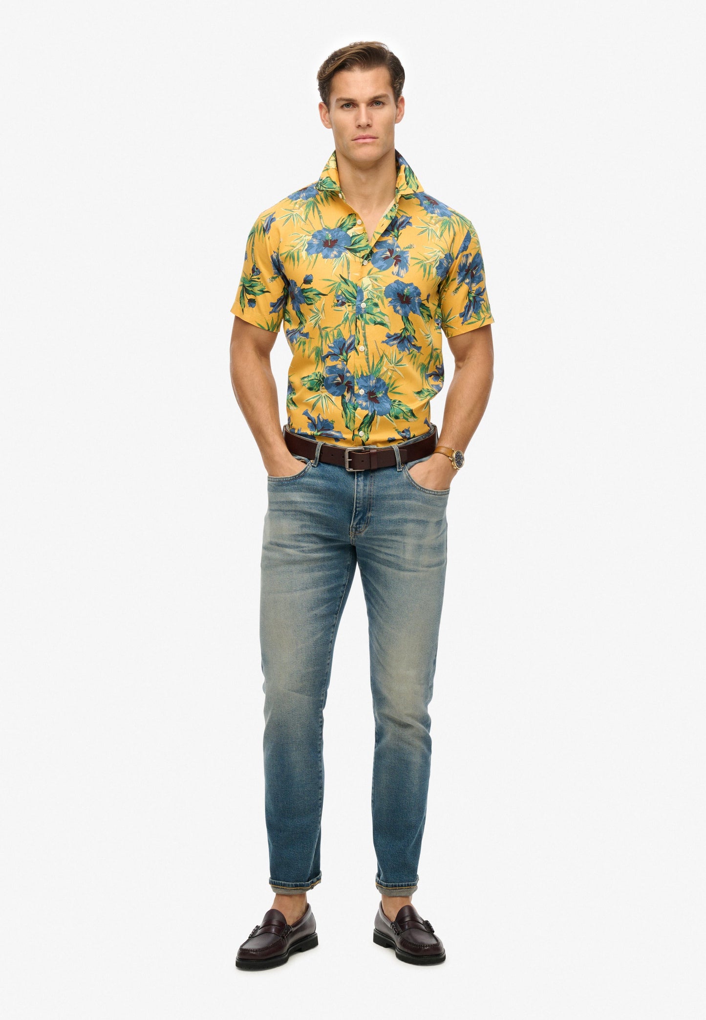 Hawaiian Print Shirt | Hawaiian Yellow