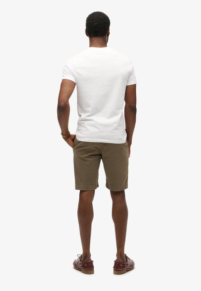 Vintage Slim Fit Chino Short | Dusty Olive Green