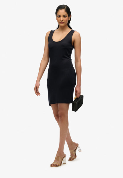 Vest Mini Dress | Black