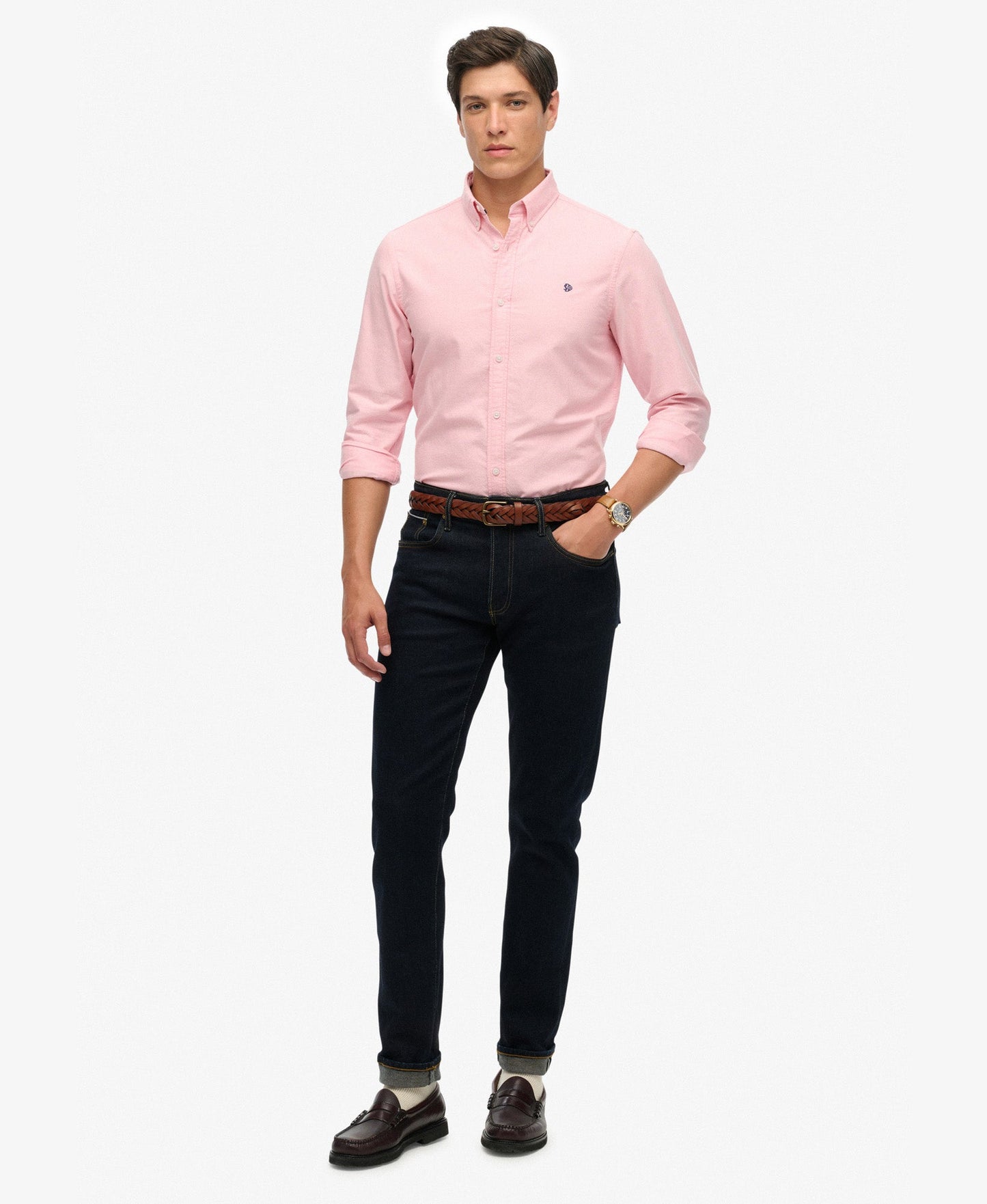 Classic Oxford Long Sleeve Shirt | City Pink Chambray