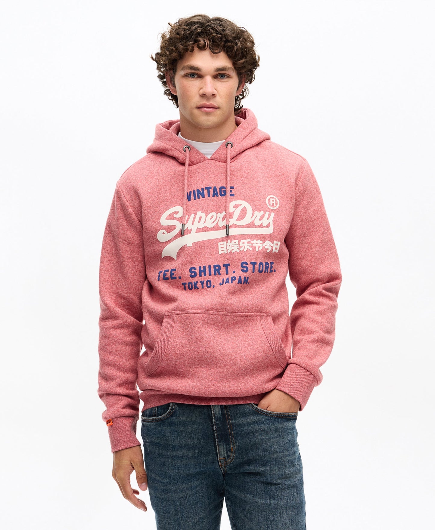 Vintage Logo Relaxed Hoodie | Mid Red Grit