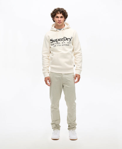 Tonal Venue Logo Hoodie | Rice White