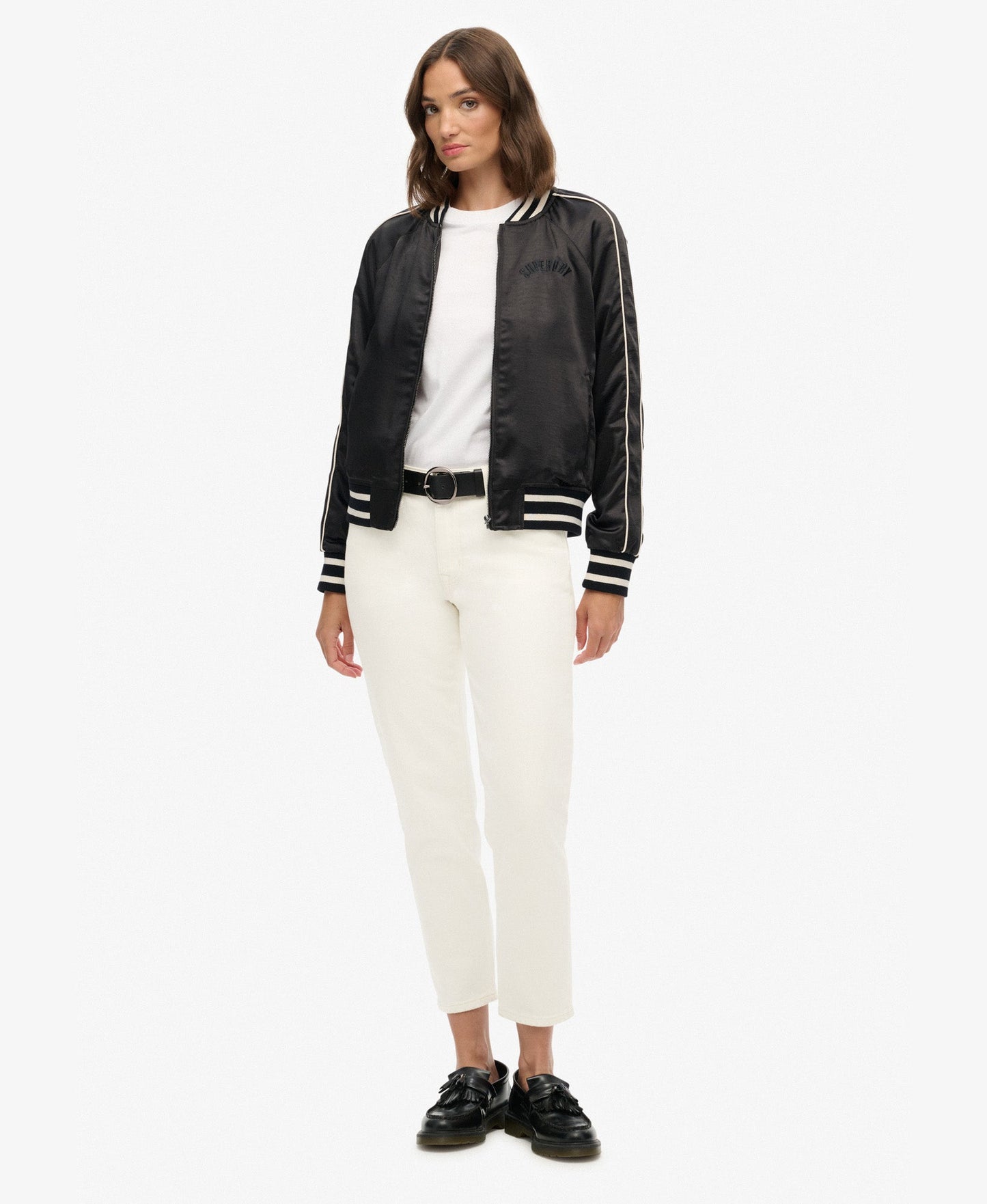 Suikajan Embroidered Bomber | Black