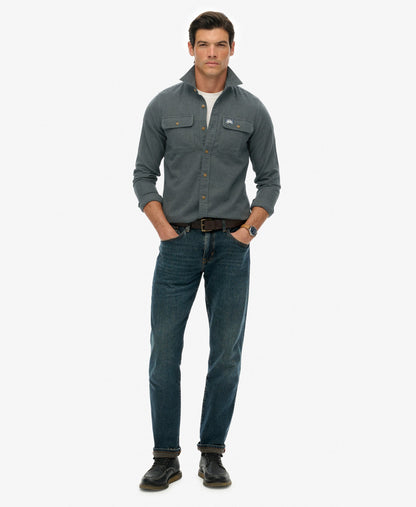 Flannel Workwear Shirt | Balsam Green