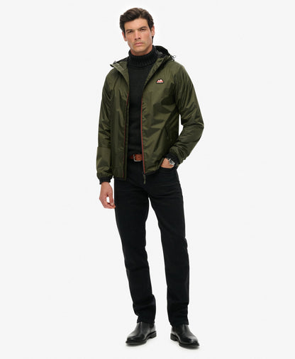 Essential Tri Windbreaker Jacket | Olive Night Green