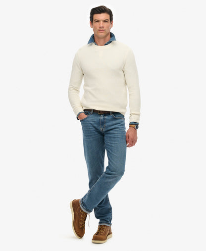 Light Weight Cotton Texture Jumper | Off White