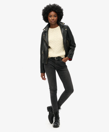 Slouchy Cable Knit | Natural White