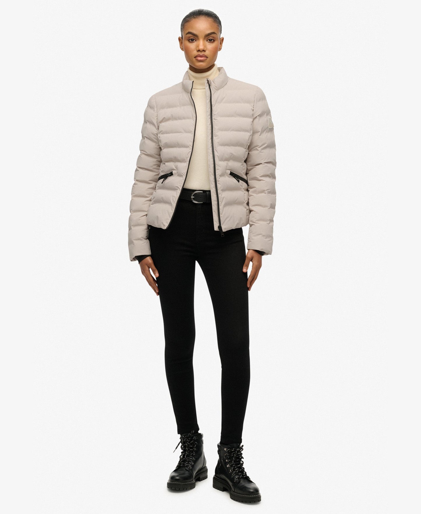 City Fuji Padded Slim Fit Jacket | Chateau Grey
