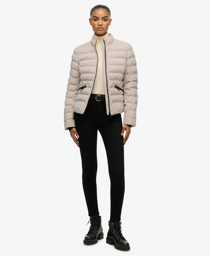 City Fuji Padded Slim Fit Jacket | Chateau Grey