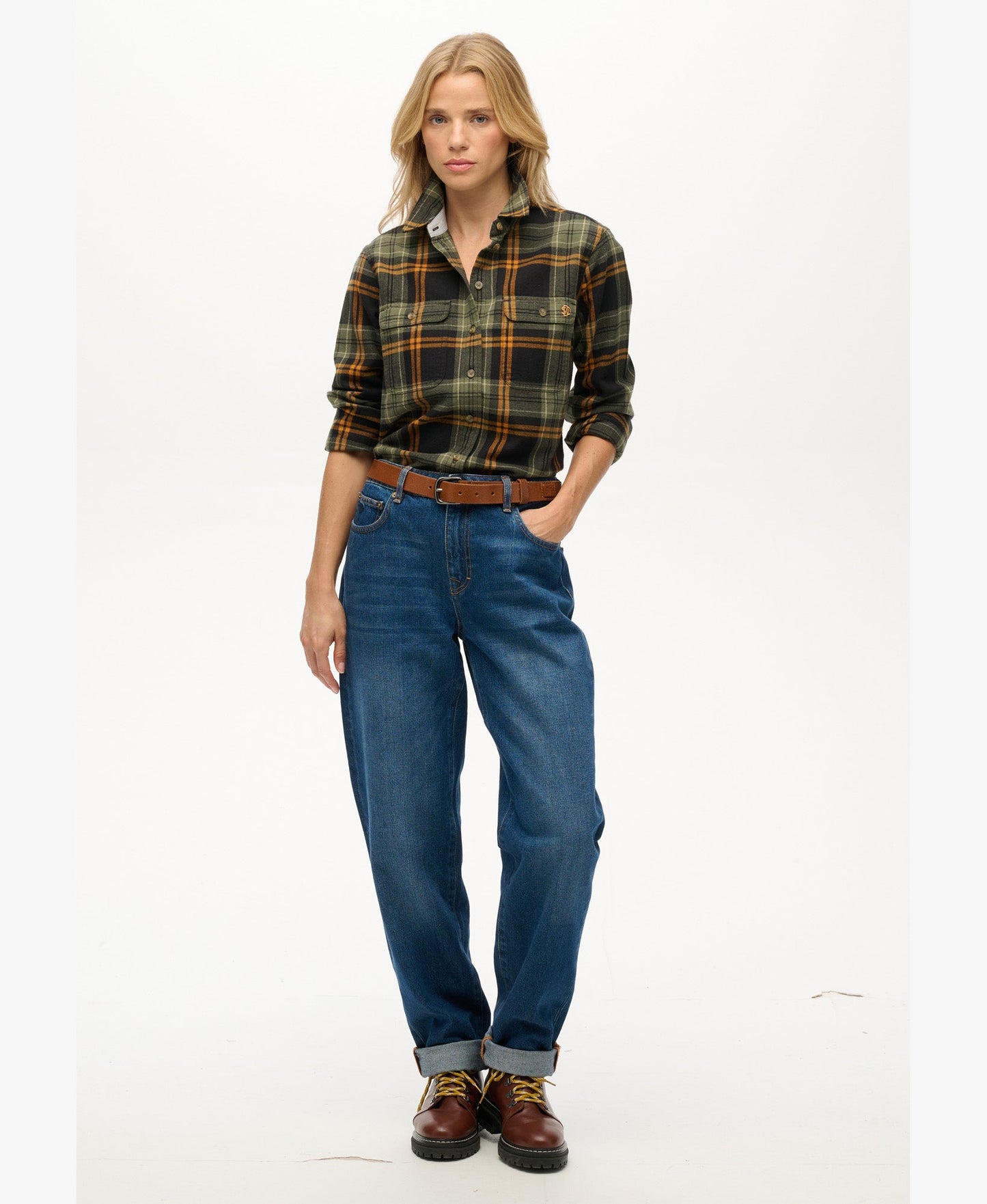 Lumberjack Check Flannel Shirt | Black/Green Check