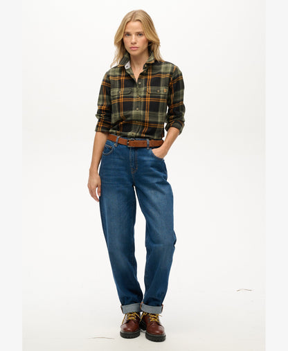 Lumberjack Check Flannel Shirt | Black/Green Check