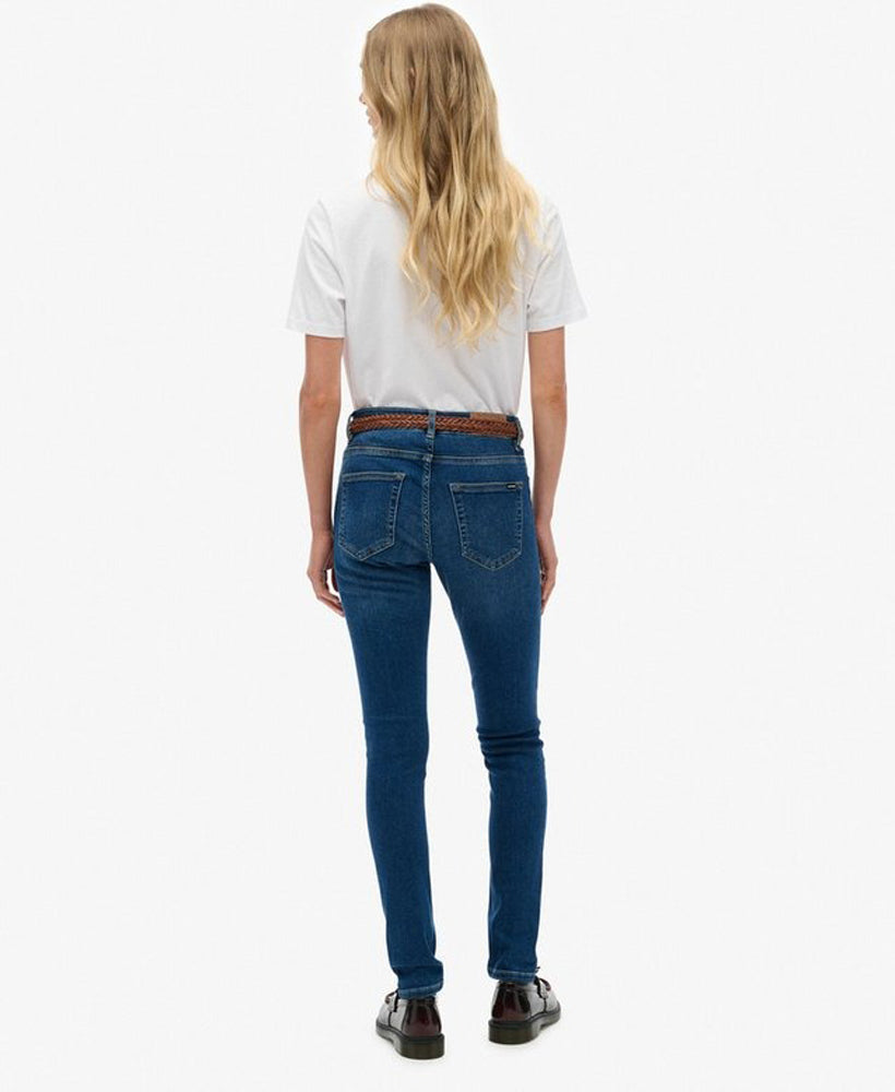 Mid Rise Skinny Jean | Deep Indigo Denim 30