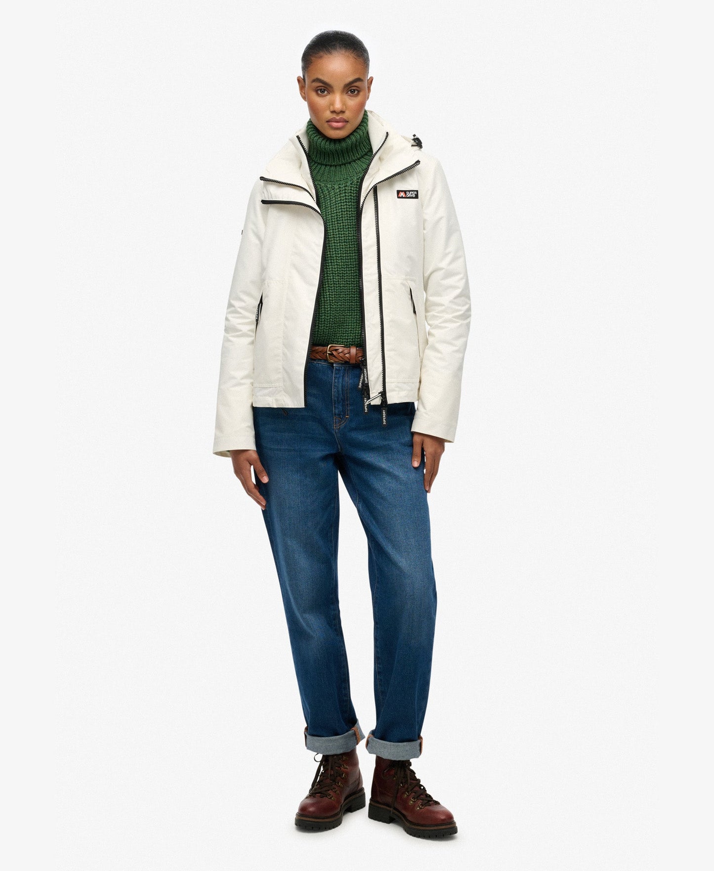 Hooded Mountain Windbreaker Slim Fit Jacket | Off White