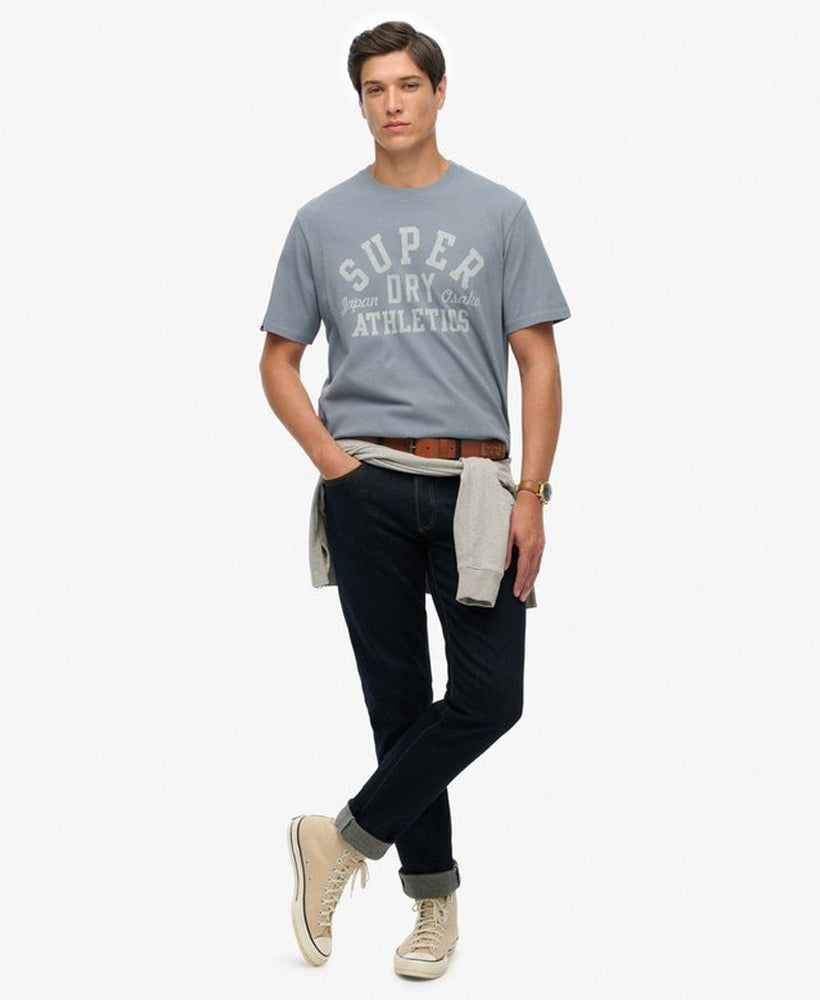 Athletic Essential Tee | Flint Stone Blue Grey