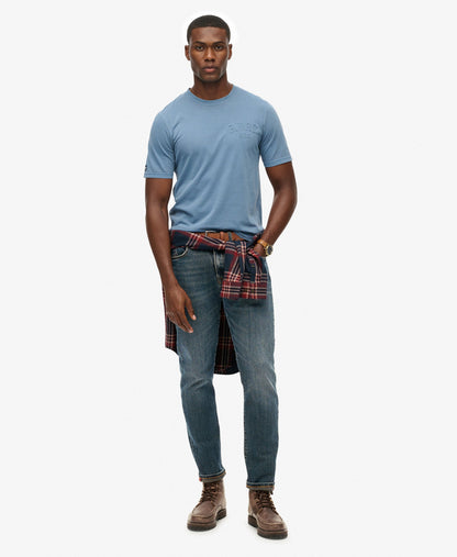 Athletic Emboss Relaxed Tee | Moonlight Blue