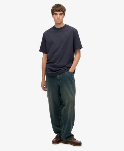 Blank Oversized Tee | Ebony