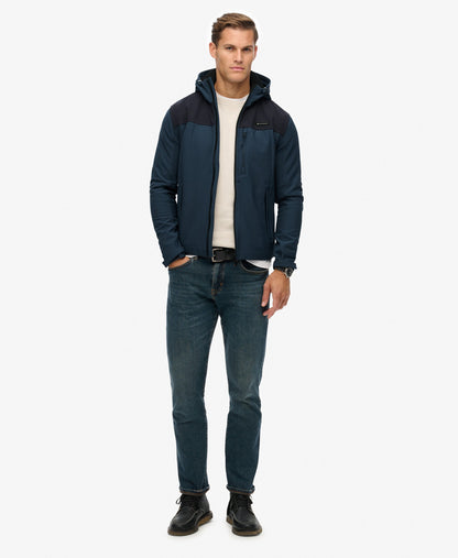 Hooded Softshell Tech Trekker | Flex Navy