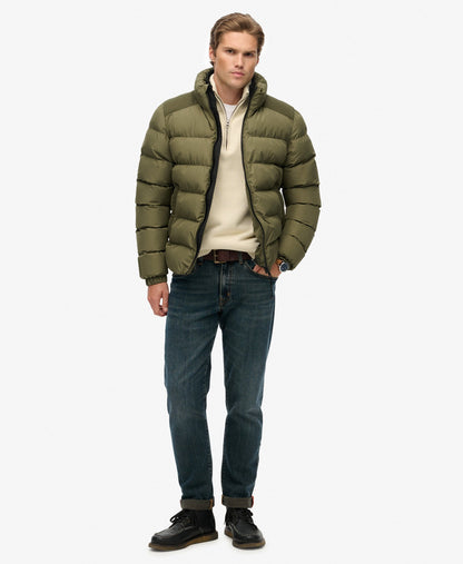 Sports Puffer Jacket | Shooting Olive
