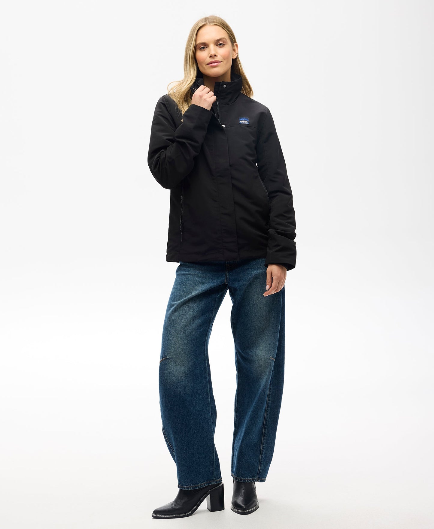 Non Hooded Shell Jacket | Black