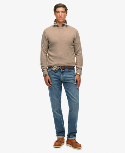 Essentials Cotton Jumper | Taupe Marle