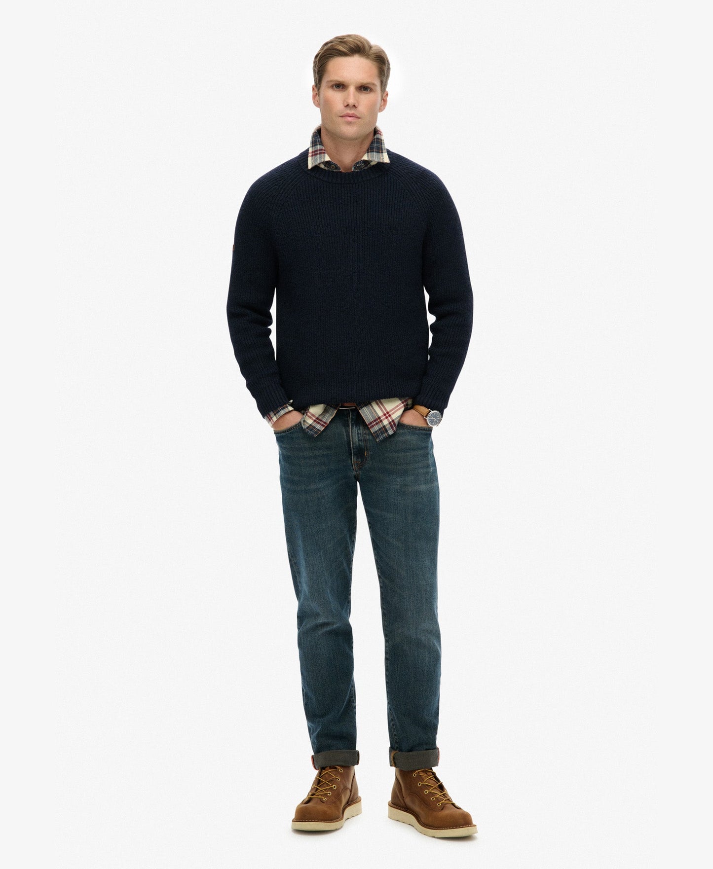 Chunky Raglan Jumper | Eclipse Navy