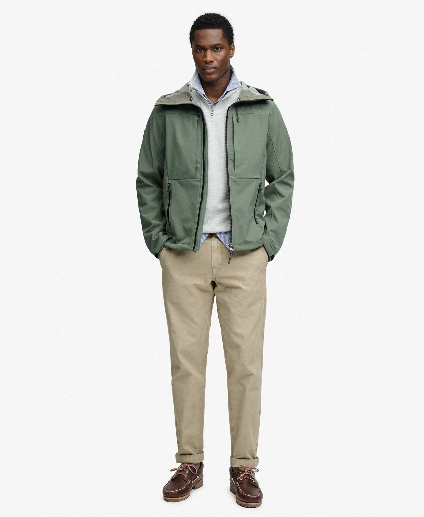 Hooded Softshell Trekker Jacket | Freestyle Green