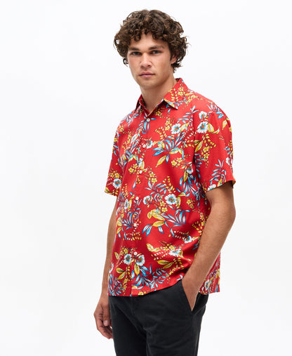 Hawaiian Shirt | Red Hawaiian