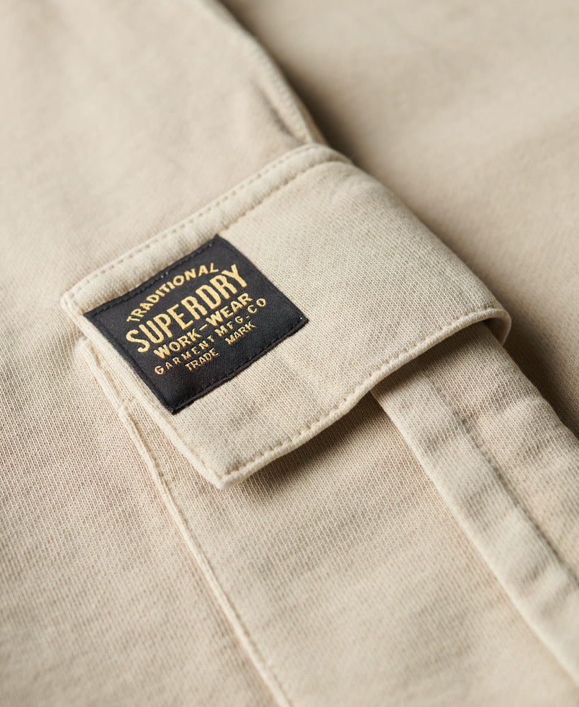 Contrast Stitch Cargo Short | Washed Pelican Beige