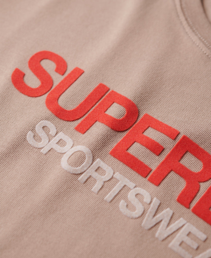 Sportswear Logo Fitted Slim Fit T-Shirt | Deep Beige