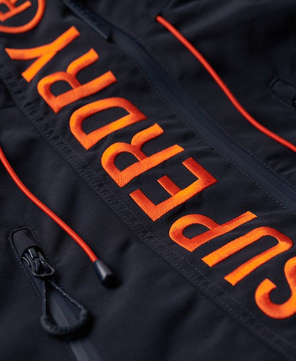 Ultimate Embroidered Windbreaker Slim Fit Jacket | Eclipse Navy