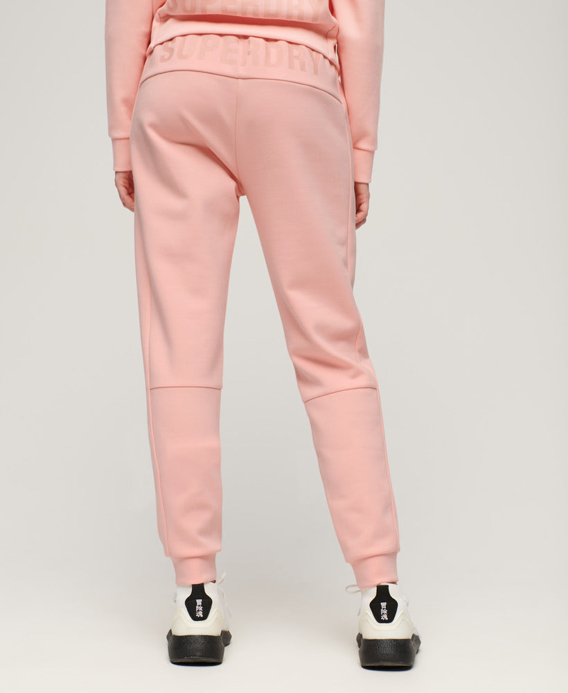Sports Tech Slim Joggers | Peach Pearl Pink