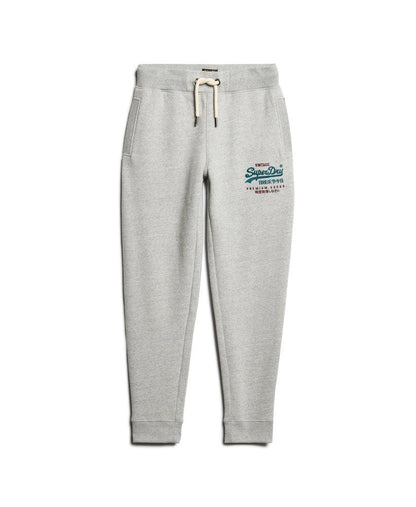 Duo Vintage Logo Graphic Slim Jogger | Athletic Grey Marle